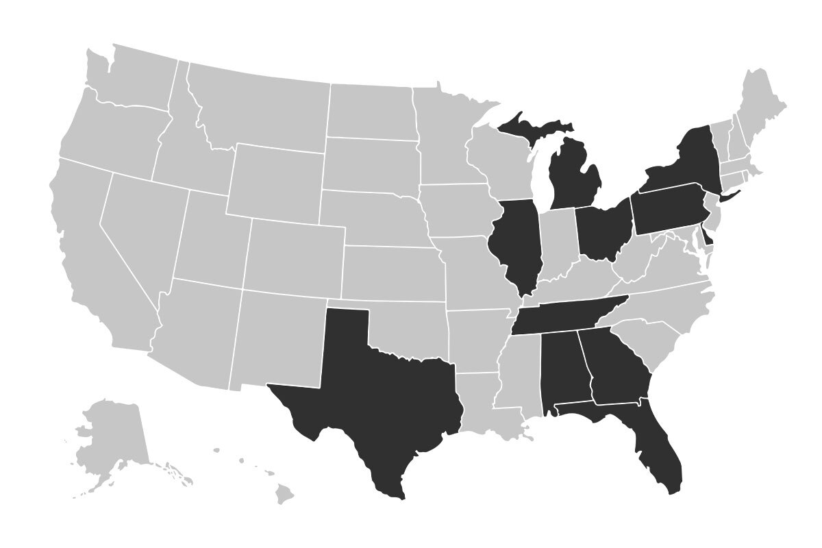 US Attendee Map