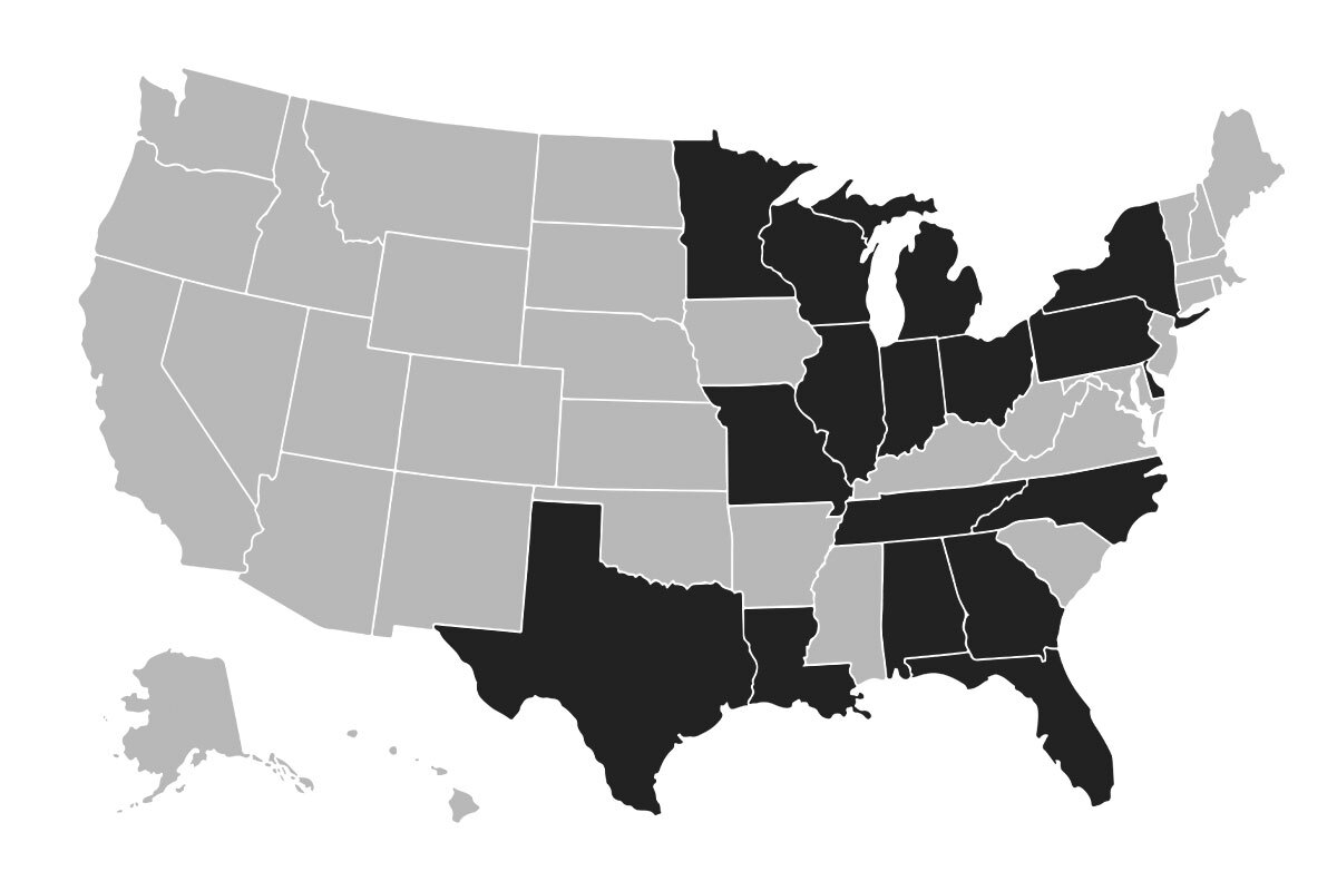 US Attendee Map