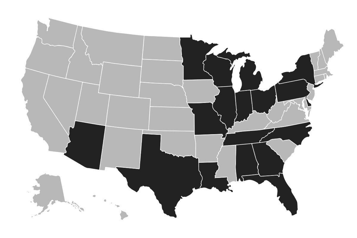 US Attendee Map